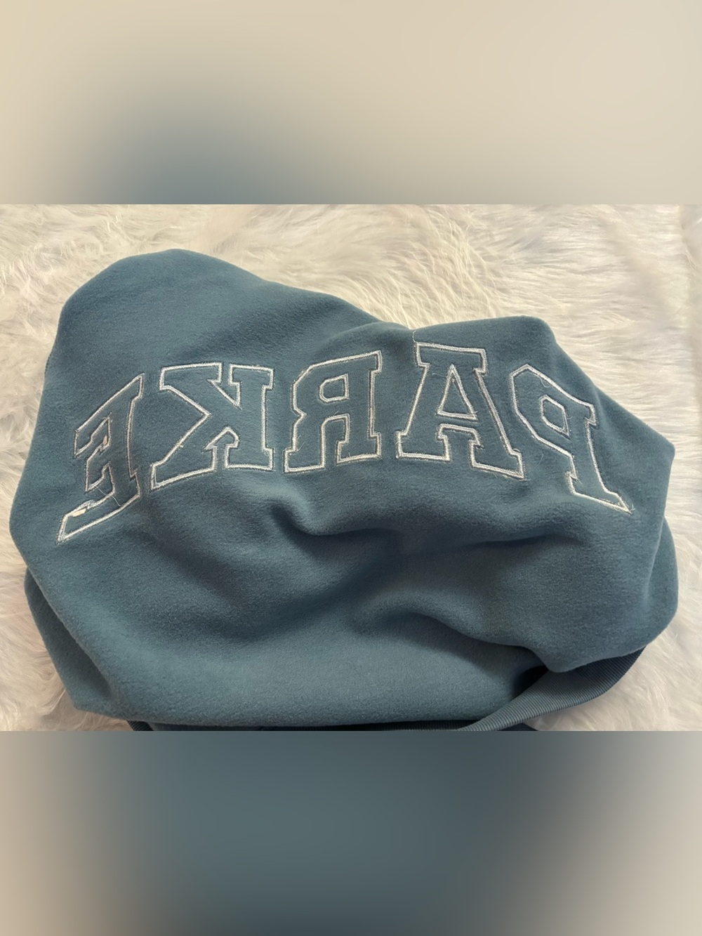 PARKER Glacier Blue Mock neck Sweatshirt S/M NWT - Picture 9 of 9